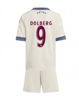 Ajax Kasper Dolberg #9 Alternativní dres pro děti 2025-26 Krátký Rukáv (+ trenýrky)